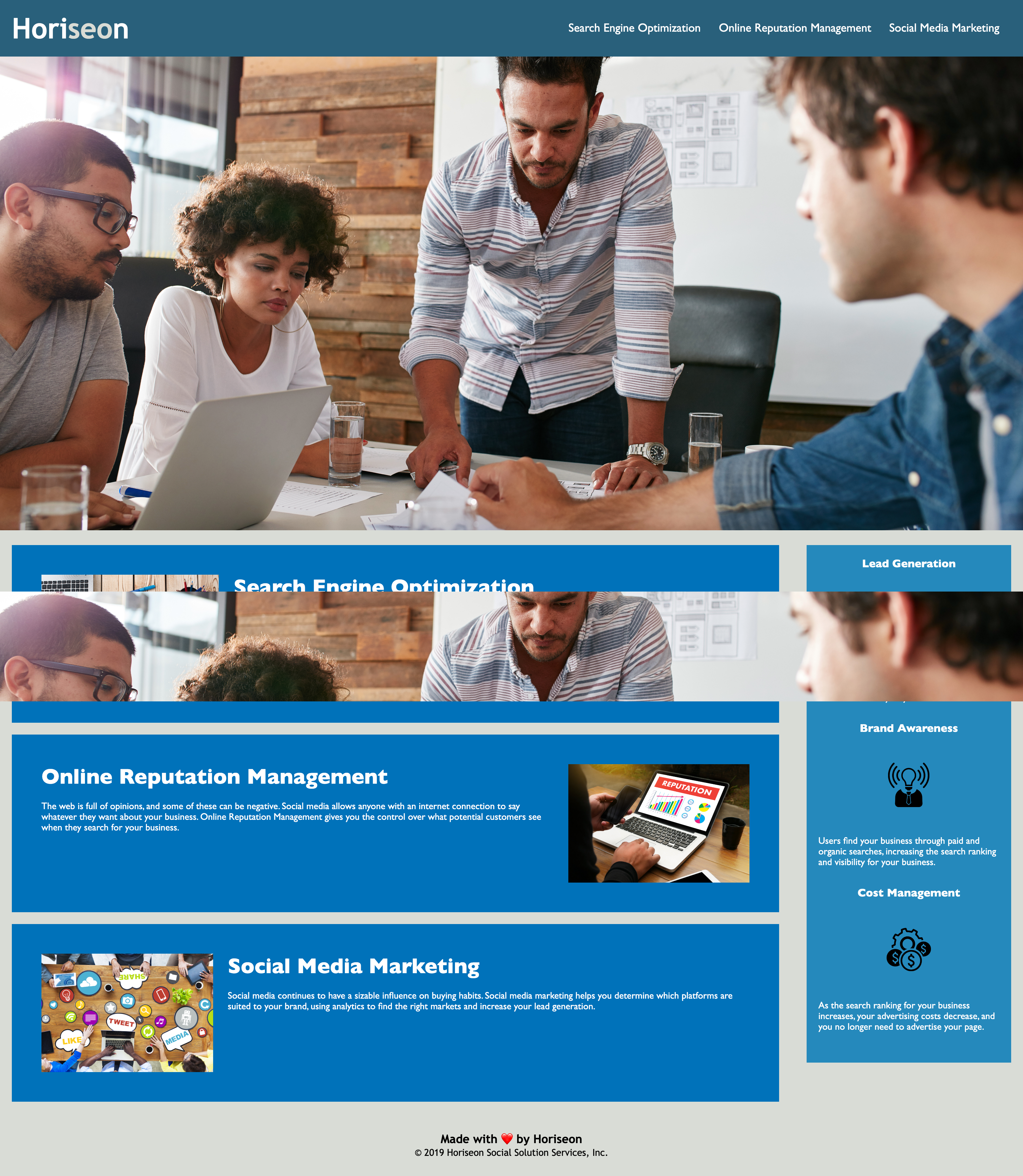 horiseon product application