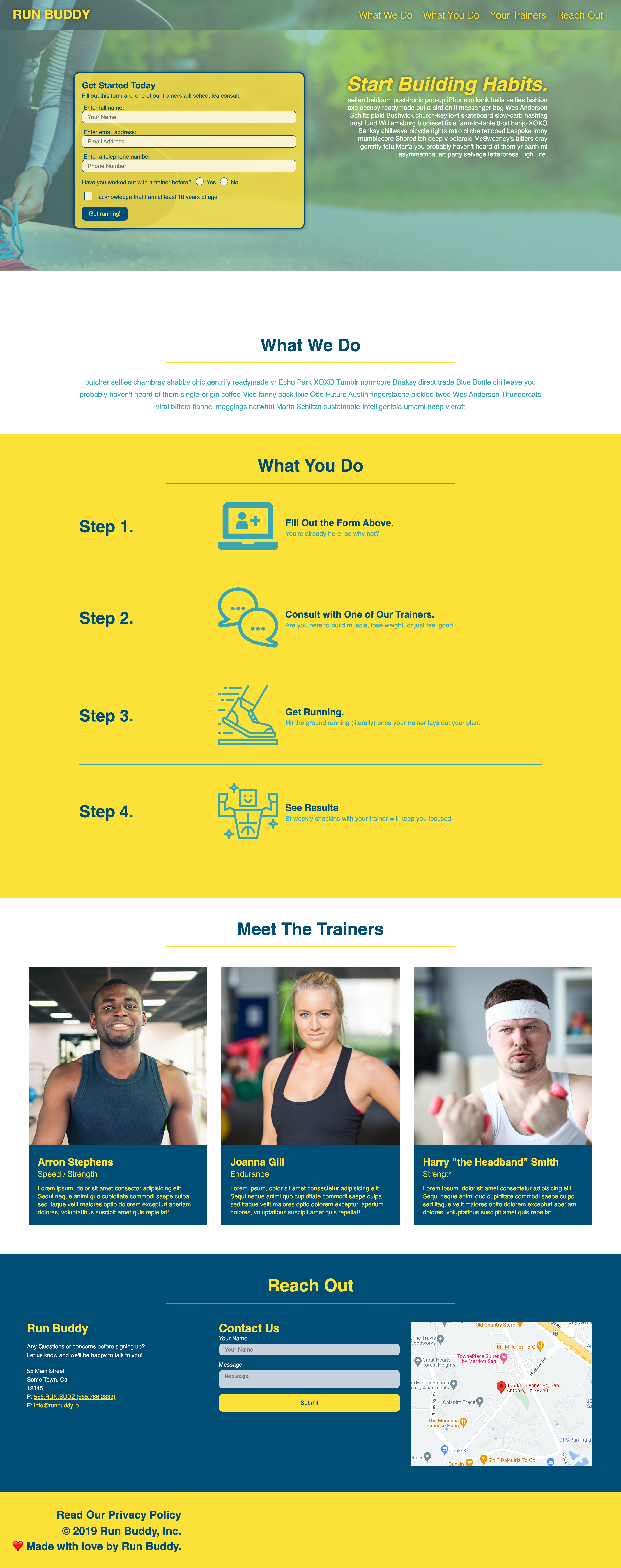 screenshot of run buddy